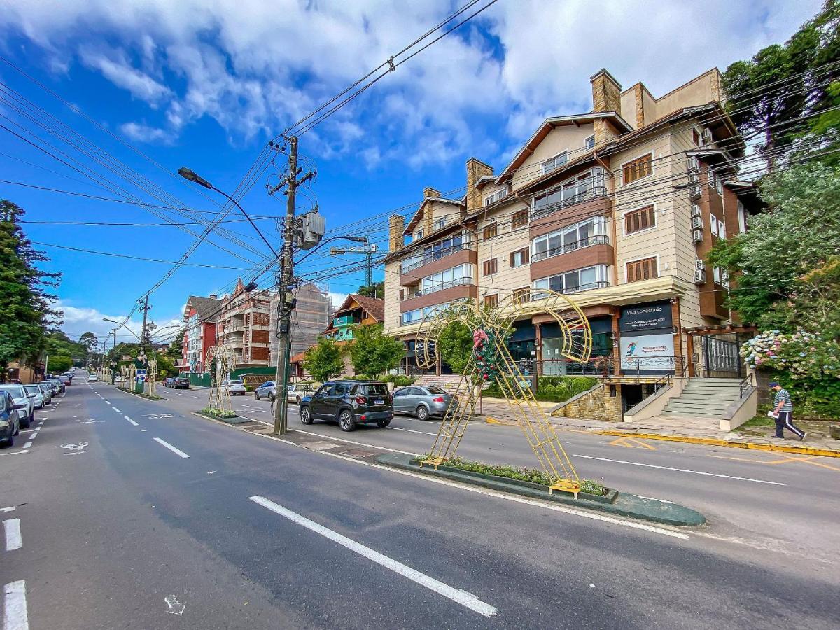Flores da Montanha 103 B - Apto Borges de Medeiros Gramado 600 metros Rua Coberta Exterior foto